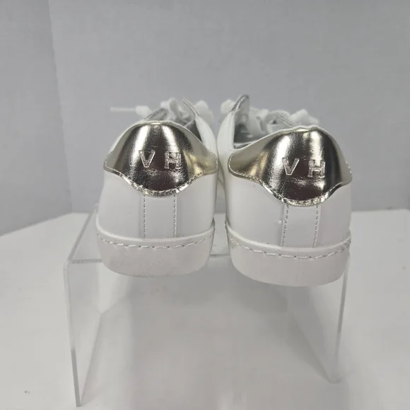 Vintage Havana Carla White Sneakers with Gold Star & Extra Laces Women's Size 9 - Picture 3 of 12